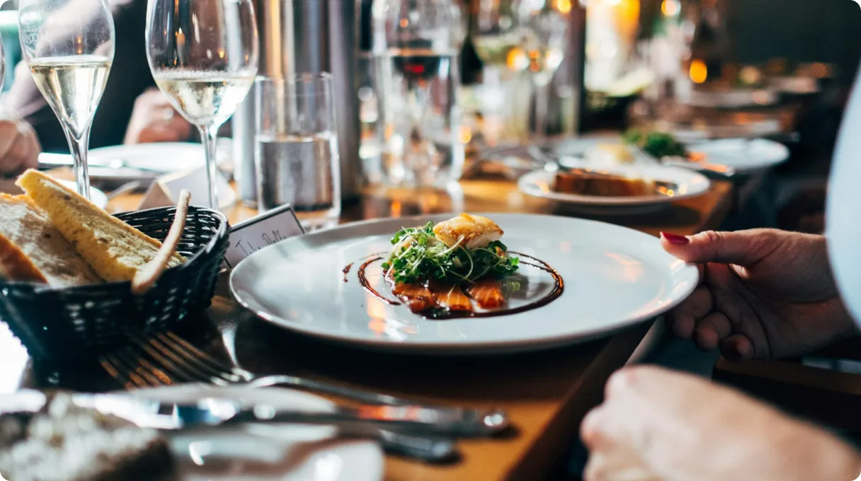 Restaurant Dish On Plate