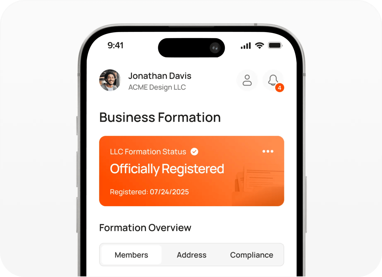 Business Formation Officially Registered