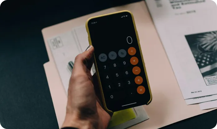 Calculator App Documents Smartphone