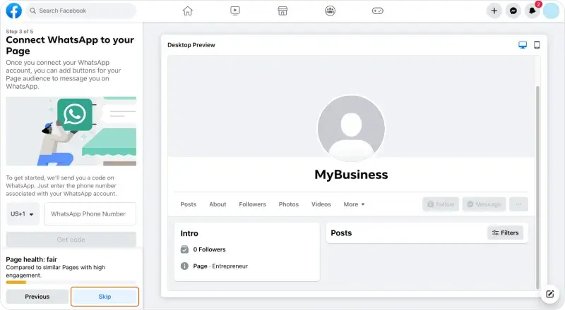 Create Page Facebook Tutorial 6