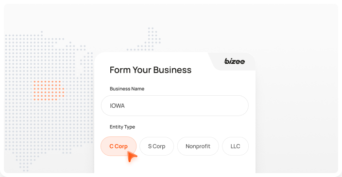 Iowa Corp Map