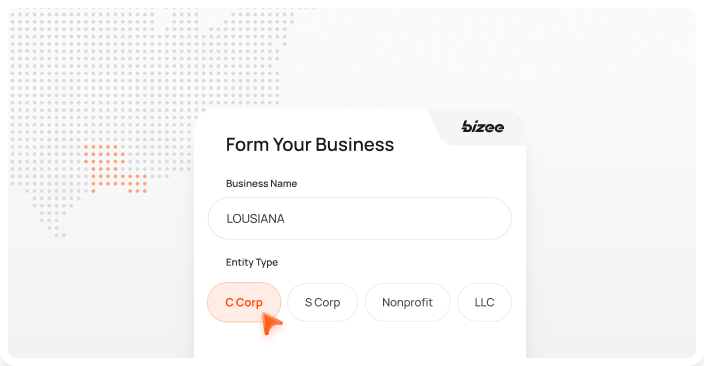 Louisiana Corp Map