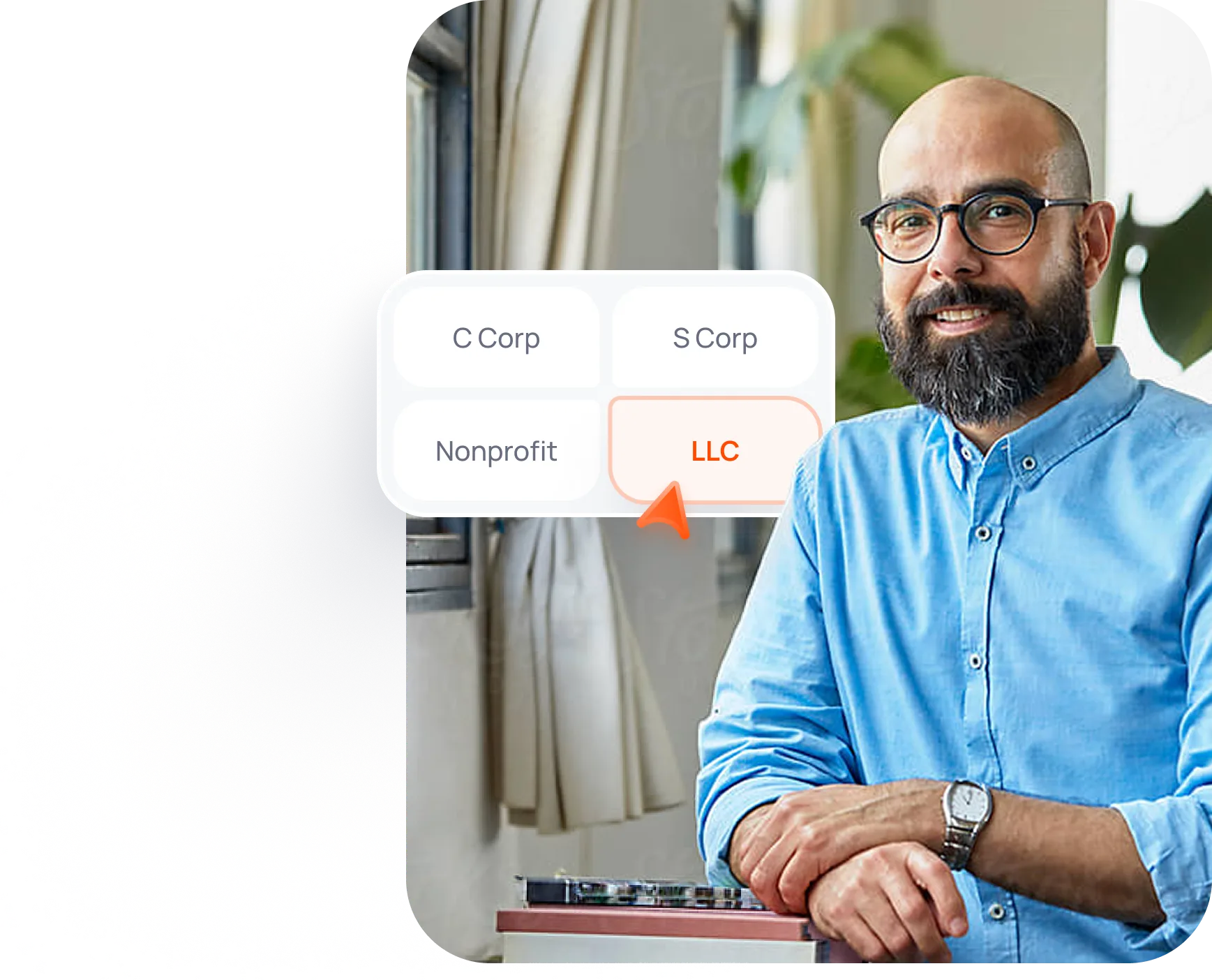 Business Owner Selecting Llc Entity Type
