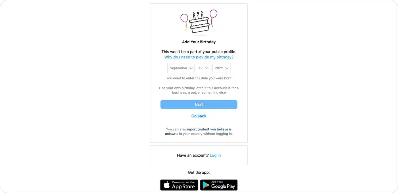 Setup Instagram Account 3