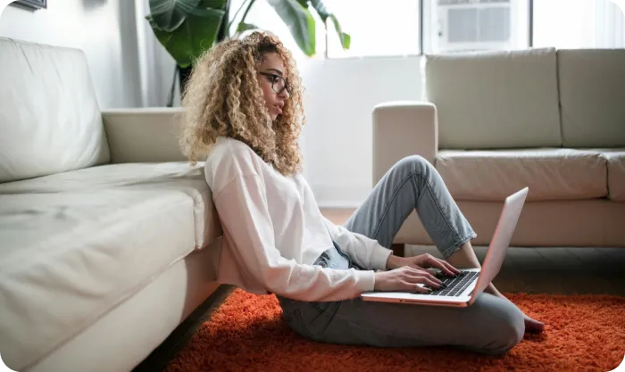 Woman Sitting On The Floor